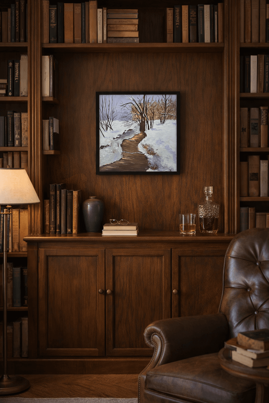 Winter Path - staged